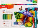 Восковые мелки Deli EC20010 Color Emotion трехгранные 18цв. картон.кор./европод.