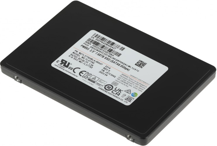 Накопитель SSD Samsung SATA-III 7.68TB MZ7L37T6HBLA-00A07 PM893 2.5" 1 DWPD OEM