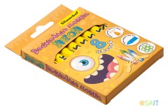 Восковые мелки Silwerhof Neon Монстрики 8цв. дл.100ммд.10мм картон.кор.