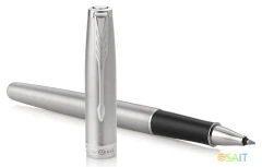 Ручка роллер Parker Sonnet Core T526 (1931511) Stainless Steel CT M черн. черн. подар.кор.