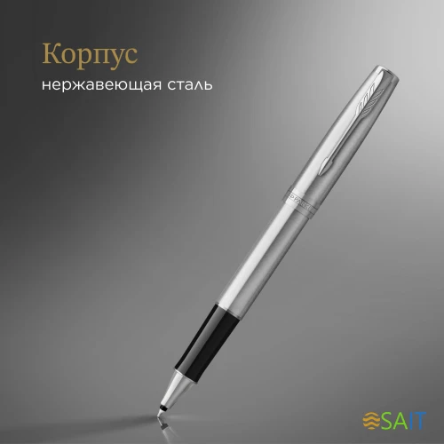 Ручка роллер Parker Sonnet Core T526 (1931511) Stainless Steel CT M черн. черн. подар.кор.
