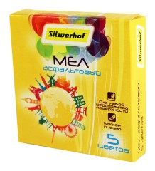 Мел цветной асфальтовый Silwerhof 882087-05 Солнечная коллекция 5цв. картон.кор.