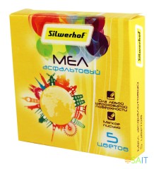 Мел цветной асфальтовый Silwerhof 882087-05 Солнечная коллекция 5цв. картон.кор.