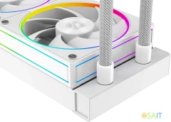 Система водяного охлаждения ID-Cooling SL360 ARGB Soc-AM5/AM4/1200/1700/1851 белый 4-pin 14-30dB Al+Cu LCD 350W Ret (SL360 WHITE)