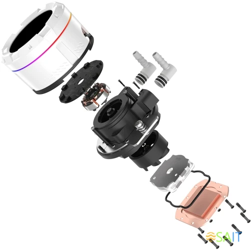 Система водяного охлаждения ID-Cooling SL360 ARGB Soc-AM5/AM4/1200/1700/1851 белый 4-pin 14-30dB Al+Cu LCD 350W Ret (SL360 WHITE)