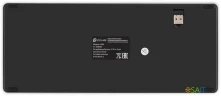 Клавиатура Оклик 835S серый/черный USB беспроводная BT/Radio slim Multimedia (1696467)