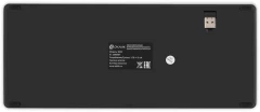 Клавиатура Оклик 835S серый/черный USB беспроводная BT/Radio slim Multimedia (1696467)