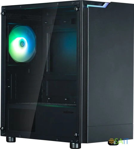 Корпус Zalman ZM-T4 Plus черный без БП mATX 6x120mm 1x140mm 1xUSB2.0 2xUSB3.0 audio bott PSU