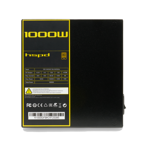 Блок питания HSPD HSK-1000GF-BK