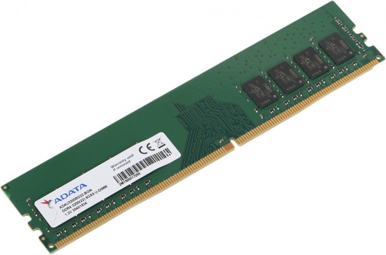 Память DDR4 8Gb 3200MHz A-Data AD4U32008G22-BGN OEM PC4-25600 CL22 DIMM 288-pin 1.2В single rank OEM