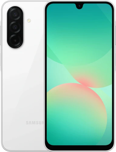 Смартфон Samsung SM-A266B Galaxy A26 5G 128Gb 6Gb белый моноблок 3G 4G 2Sim 6.7" 1080x2340 Android 15 50Mpix 802.11 a/b/g/n/ac NFC GPS GSM900/1800 GSM1900 Protect microSD max2048Gb