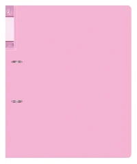 Папка на 2-х D-кольцах Бюрократ Gems GEM0812/2RPIN A4 пластик 0.7мм кор.32мм торц.карм с бум. встав розовый аметист