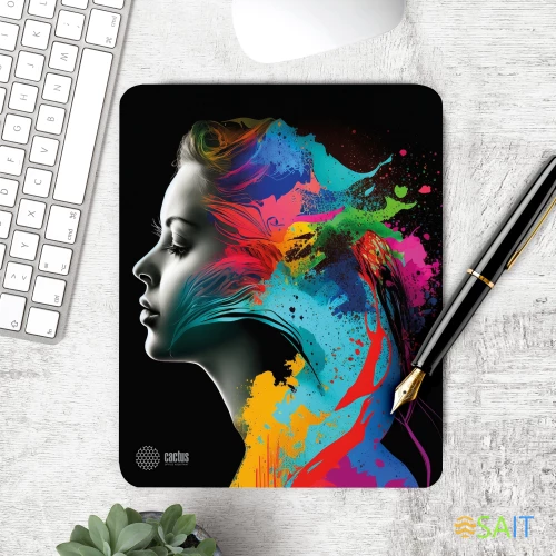 Коврик для мыши Cactus Color paint 300x250x3мм (CS-MPC-D08M)