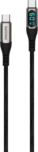 Кабель Philips DLC9060 USB Type-C (m)-USB Type-C (m) 1.2м черный коробка (упак.:1шт)