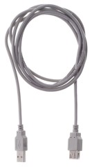 Кабель Buro USB A(m) USB A(f) 1.8м (BHP RET USB_AF18) серый (блистер)