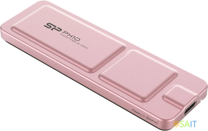 Накопитель SSD Silicon Power USB-C 1TB SP010TBPSDPX10CP PX10 1.8" розовый