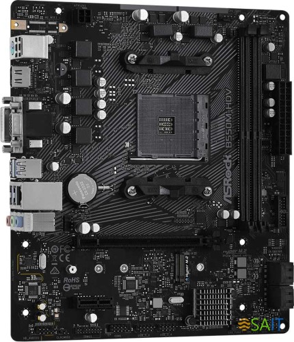 Материнская плата Asrock B550M-HDV Soc-AM4 AMD B550 2xDDR4 mATX AC`97 8ch(7.1) GbLAN RAID+VGA+DVI+HDMI