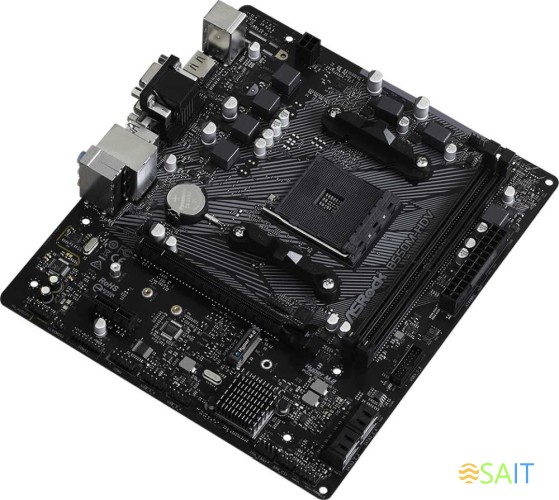 Материнская плата Asrock B550M-HDV Soc-AM4 AMD B550 2xDDR4 mATX AC`97 8ch(7.1) GbLAN RAID+VGA+DVI+HDMI