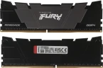 Память DDR4 2x8GB 3200MHz Kingston KF432C16RB2K2/16 Fury Renegade Black RTL Gaming PC4-25600 CL16 DIMM 288-pin 1.35В kit dual rank с радиатором Ret