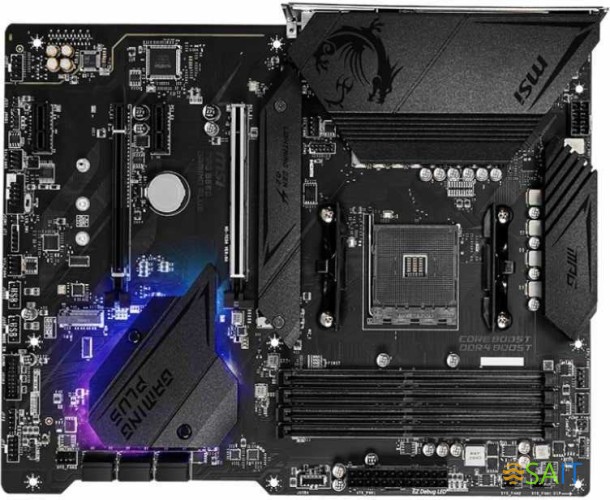 Материнская плата MSI MPG B550 GAMING PLUS Soc-AM4 AMD B550 4xDDR4 ATX AC`97 8ch(7.1) GbLAN RAID+HDMI+DP