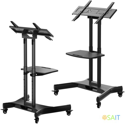 Стойка для телевизора Onkron TS1350 черный 32"-70" макс.45кг напольный мобильный