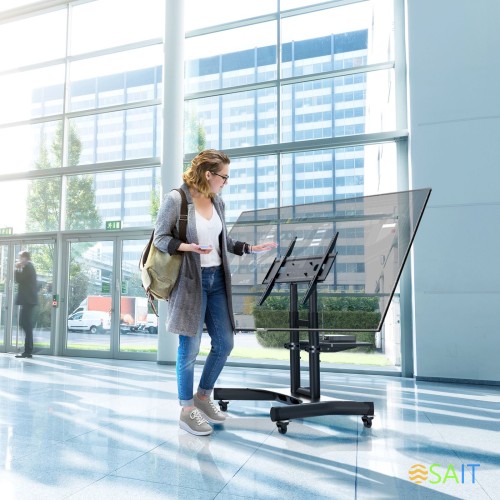 Стойка для телевизора Onkron TS1350 черный 32"-70" макс.45кг напольный мобильный