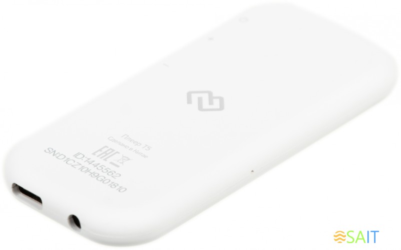 Плеер Hi-Fi Flash Digma T5 16Gb белый/1.54"/FM/microSDHC