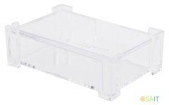 Подставка Deli E7621 для визиток 103х68х34мм прозрачный