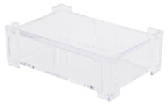 Подставка Deli E7621 для визиток 103х68х34мм прозрачный