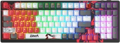 Клавиатура A4Tech Bloody WS98 Naraka механическая серый/красный USB беспроводная BT/Radio Multimedia for gamer LED (WS98)