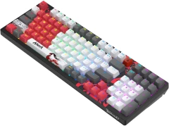 Клавиатура A4Tech Bloody WS98 Naraka механическая серый/красный USB беспроводная BT/Radio Multimedia for gamer LED (WS98)