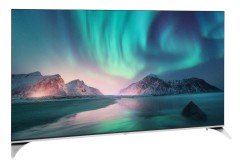 Телевизор QLED Hyundai 55" H-LED55QBU7500 Android TV Frameless черный/серебристый 4K Ultra HD 60Hz DVB-T DVB-T2 DVB-C DVB-S DVB-S2 USB WiFi Smart TV
