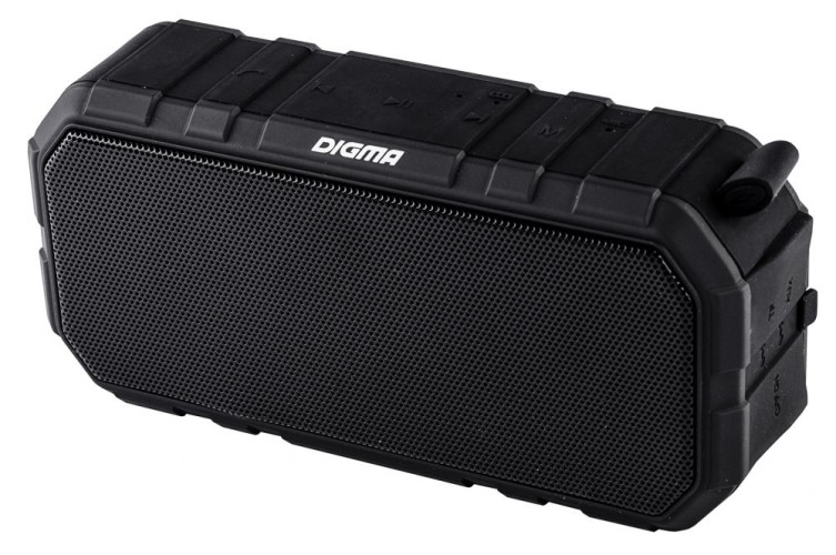 Колонка порт. Digma S-40 черный 10W 1.0 BT 2000mAh (SP4010B)