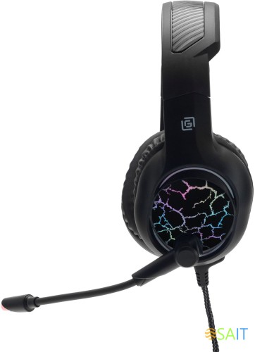 Наушники с микрофоном Оклик HS-L930G SNORTER черный 2.1м мониторные USB оголовье (1192375)