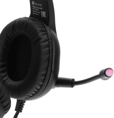Наушники с микрофоном Оклик HS-L930G SNORTER черный 2.1м мониторные USB оголовье (1192375)