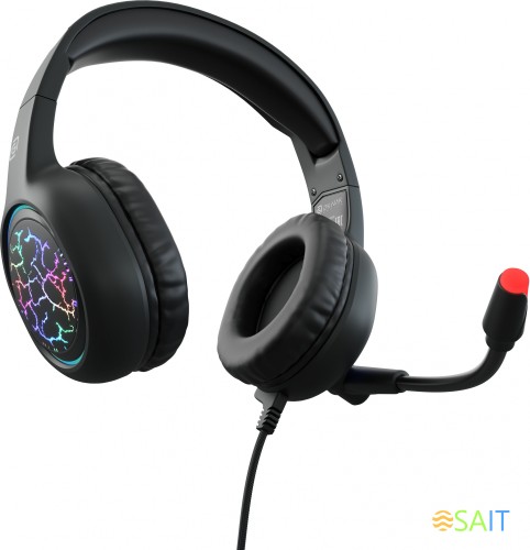 Наушники с микрофоном Оклик HS-L930G SNORTER черный 2.1м мониторные USB оголовье (1192375)