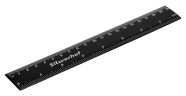 Линейка Silwerhof 160163 пластик дл.20см черный спайка