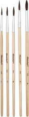 Набор кистей Silwerhof Монстрики (наб.5шт) пон.круг.№1-5 дерев.лакир.ручка