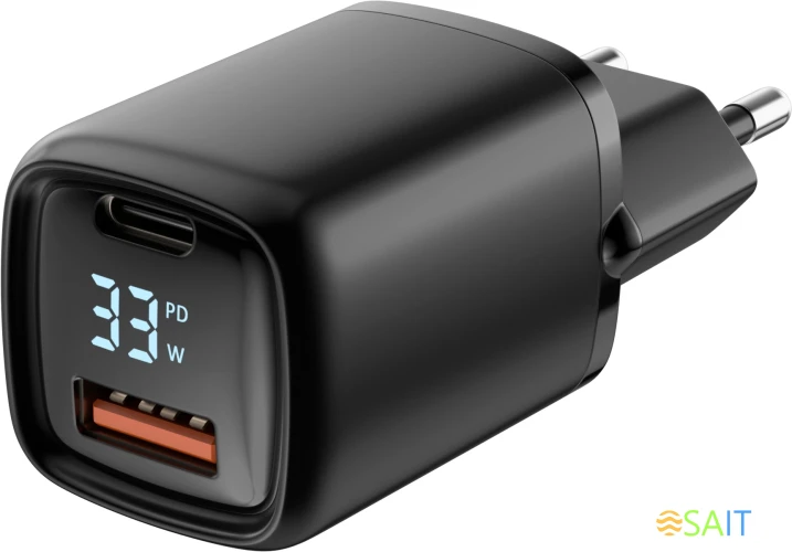 Сетевое зар./устр. Wiiix UNNK-4-2-24QCPD-FAST 15W 2.4A (PD+QC) USB-A универсальное черный