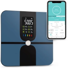 Весы напольные электронные Kitfort КТ-816 макс.180кг темно-синий/черный