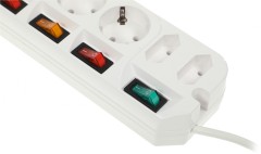 Сетевой удлинитель Most A10 5м (6 розеток) белый (коробка)