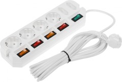 Сетевой удлинитель Most A10 5м (6 розеток) белый (коробка)