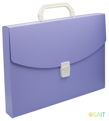 Портфель Бюрократ Pastel PASTPP01VIO 1 отдел. A4 пластик 0.7мм фиолетовый