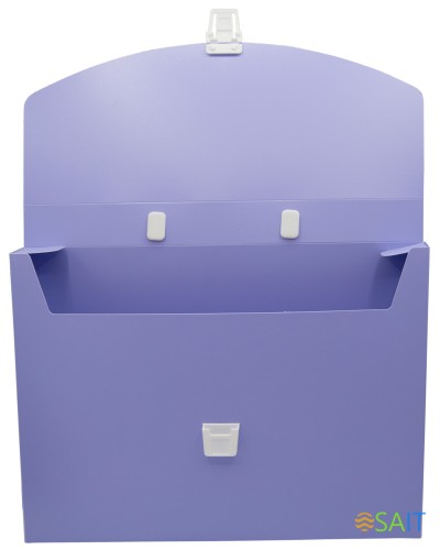 Портфель Бюрократ Pastel PASTPP01VIO 1 отдел. A4 пластик 0.7мм фиолетовый