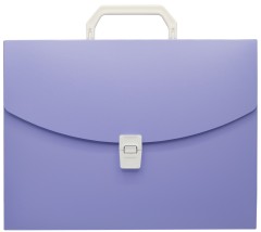 Портфель Бюрократ Pastel PASTPP01VIO 1 отдел. A4 пластик 0.7мм фиолетовый