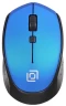 Мышь Оклик 488MW черный/синий оптическая 1600dpi беспров. USB для ноутбука 4but (1196569)