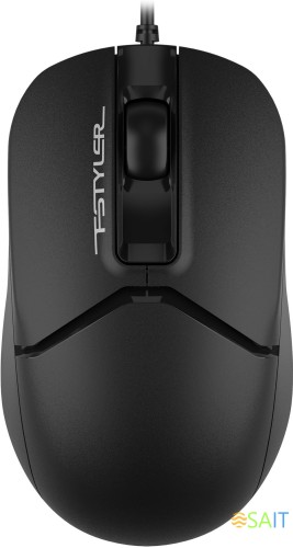 Мышь A4Tech Fstyler FM12ST черный оптическая 1200dpi silent USB для ноутбука 2but (FM12ST BLACK)