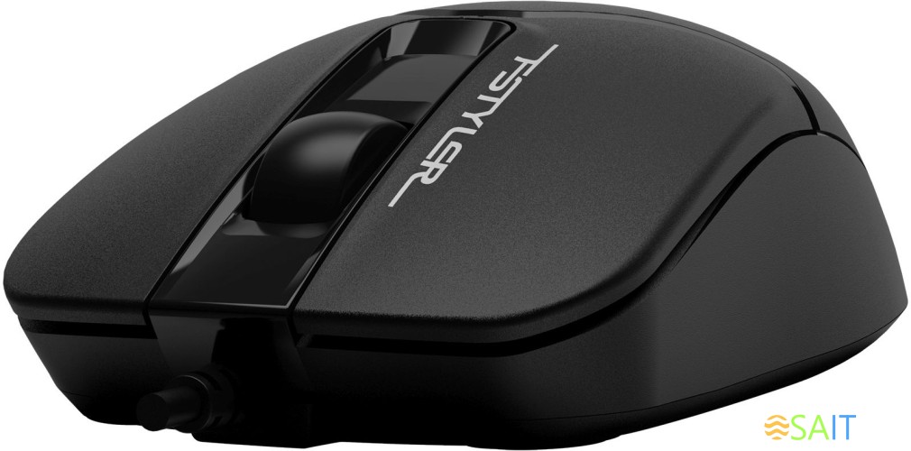 Мышь A4Tech Fstyler FM12ST черный оптическая 1200dpi silent USB для ноутбука 2but (FM12ST BLACK)