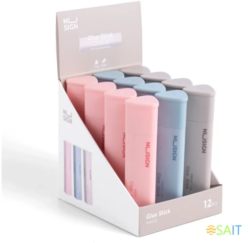 Клей-карандаш Deli ENS142 21гр корп.ассорти белый