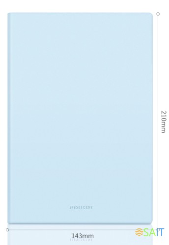 Блокнот Deli 22283LT-BLUE 210х143мм искусст. кожа 96л голубой